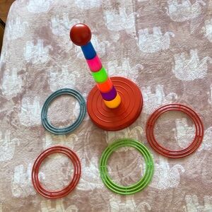 New Ring Toss Game, Tossing and Building Active Play Set. View images 4 details.